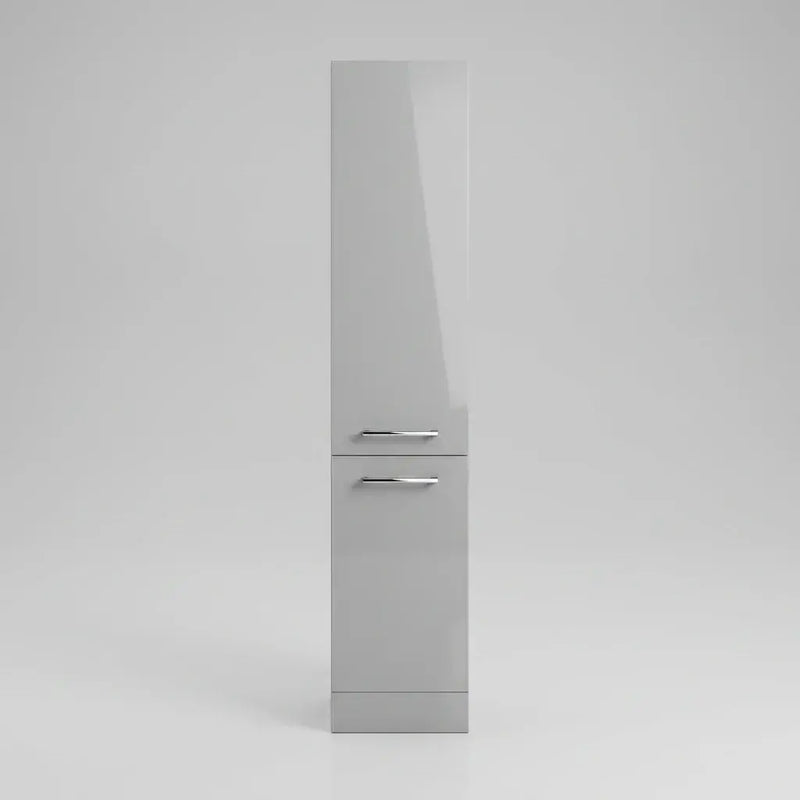 Deltar 350mm Floor Standing 2 Door Tall Unit, Grey Gloss
