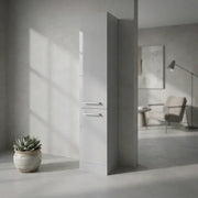 Deltar 350mm Floor Standing 2 Door Tall Unit, Grey Gloss