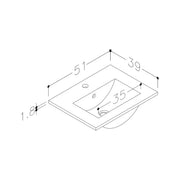Deltar 510mm Wall Hung 2 Drawer Basin Unit with Basin, Grey Gloss