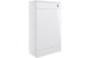 Deltar White Gloss Furniture Bathroom Suite with Chrome Finishes