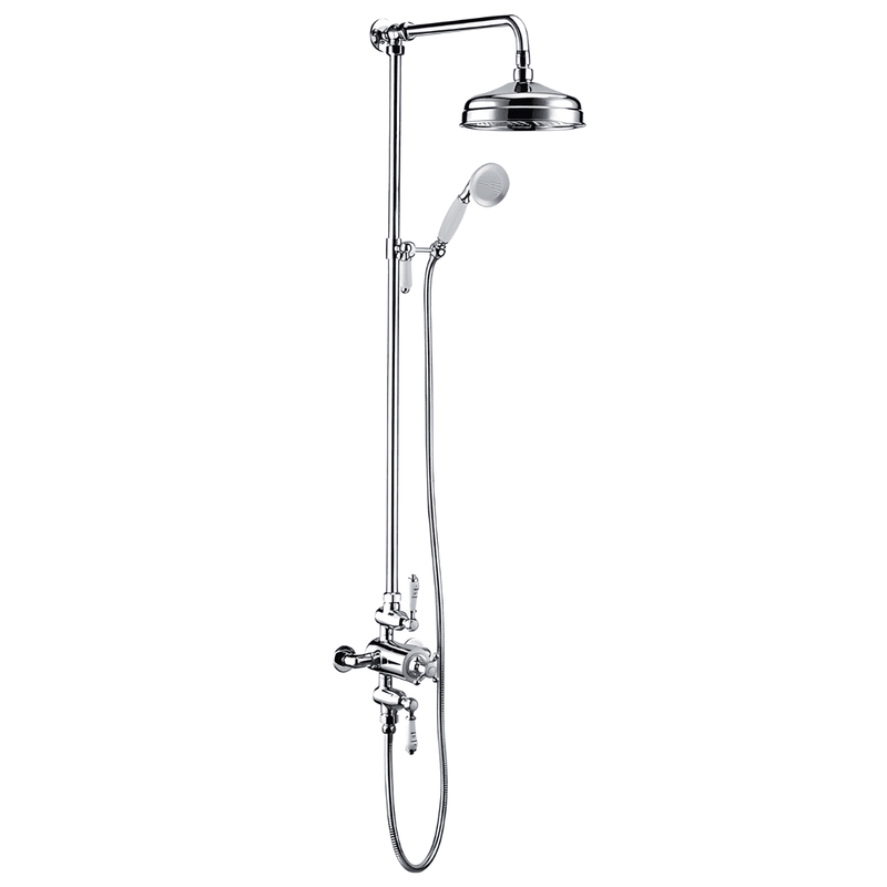 Derwents Thermostatic Shower Kit - Two Outlet - Chrome