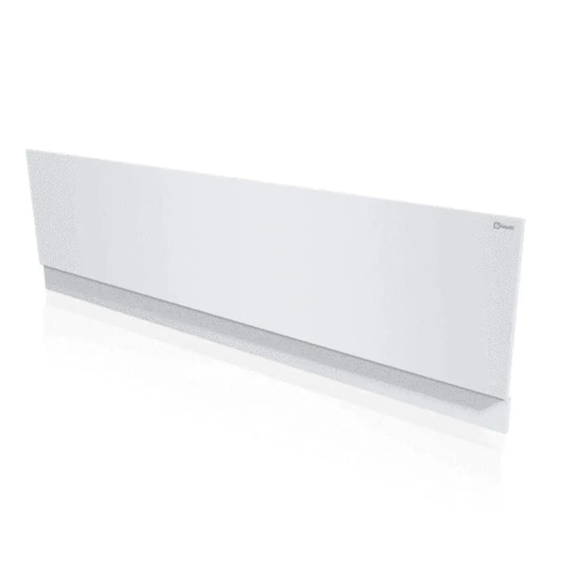Deva Square Bath, Light Grey Vanity Unit, Bath, Panels, Taps, Close Coupled Toilet and Basin