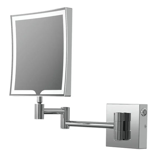 Dot Square LED Cosmetic Mirror - Chrome