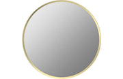 Eclipser 500mm Round Mirror - Brushed Brass