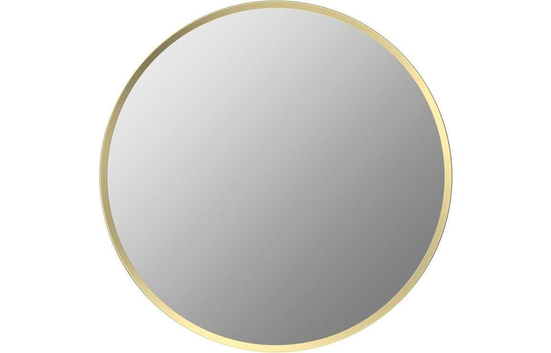 Eclipser 500mm Round Mirror - Brushed Brass