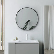 Eclipser 600mm Round Mirror - Matt Black