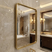 Eclipser 600x800mm Oblong Mirror - Brushed Brass