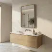 Eclipser 600x800mm Oblong Mirror - Brushed Bronze