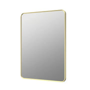 Eclipser 600x800mm Rectangle Mirror - Brushed Brass