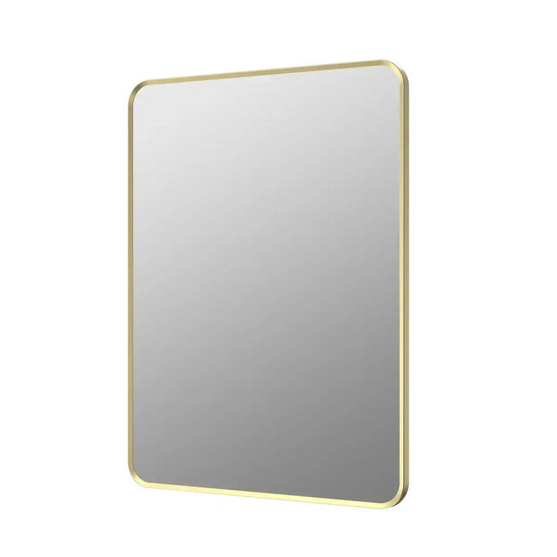 Eclipser 600x800mm Rectangle Mirror - Brushed Brass