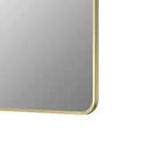 Eclipser 600x800mm Rectangle Mirror - Brushed Brass