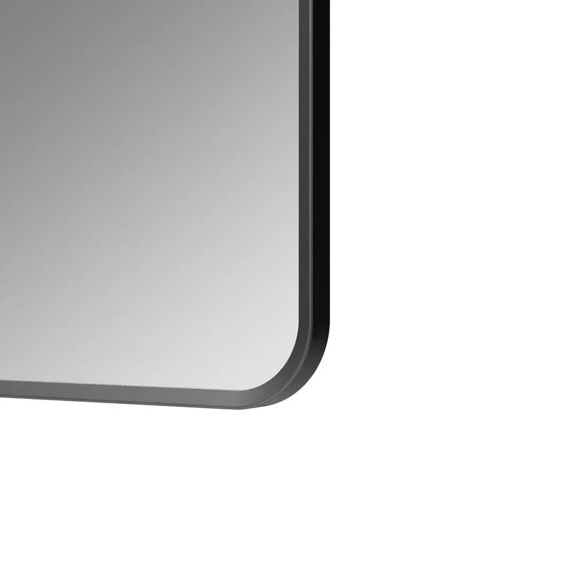 Eclipser 600x800mm Rectangle Mirror - Matt Black