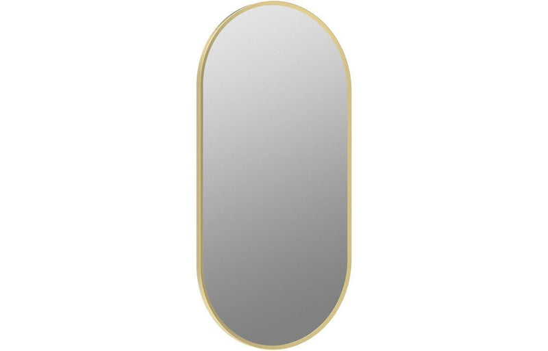 Eclipser 800x400mm Oblong Mirror - Brushed Brass