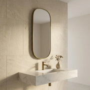 Eclipser 800x400mm Oblong Mirror - Brushed Bronze