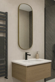 Eclipser 800x400mm Oblong Mirror - Brushed Bronze