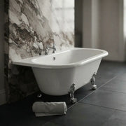 Ellsworth Back To Wall Freestanding Bath, 2 Tap Holes