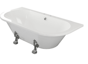 Ellsworth Back To Wall Freestanding Bath, 2 Tap Holes