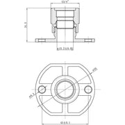 Exposed Shower Valve Fast Fitting Kit (Any) (Pair)