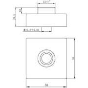 Exposed Shower Valve Fast Fitting Kit Square (Pair)