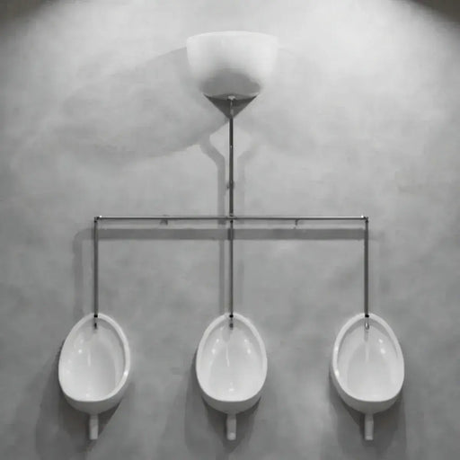 Exposed Urinal Pack with Ceramic Cistern 1,2,3 or 4 Bowl - Single Bowl
