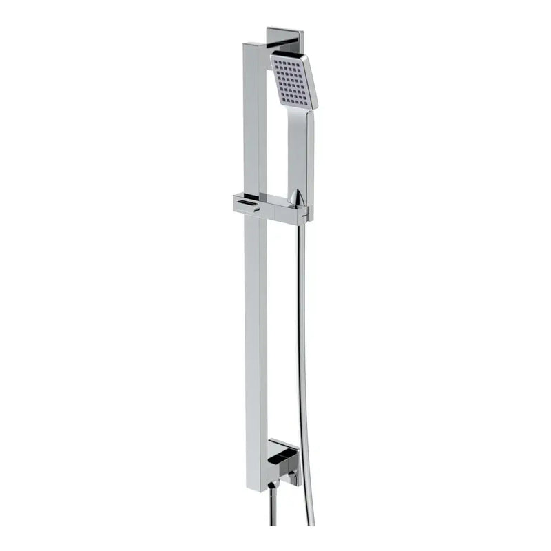 Florida Square Riser Rail Kit w/Elbow & Handset - Chrome