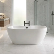 Frontline Florence 1655mm Luxury Freestanding Bath | Double-Ended with Integrated Tap Ledge | High-H