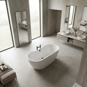 Frontline Florence 1655mm Luxury Freestanding Bath | Double-Ended with Integrated Tap Ledge | High-H