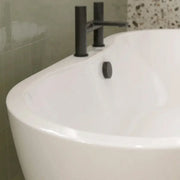 Frontline Florence 1655mm Luxury Freestanding Bath | Double-Ended with Integrated Tap Ledge | High-H