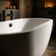 Frontline Florence 1655mm Luxury Freestanding Bath | Double-Ended with Integrated Tap Ledge | High-H