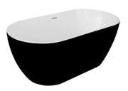 Frontline Graphite Summit 1680 x 800mm Black Freestanding Bath