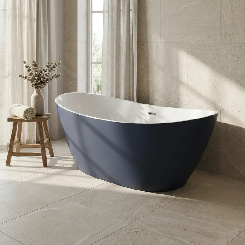 Gemini Modern Freestanding Bath 1700 x 780mm - White