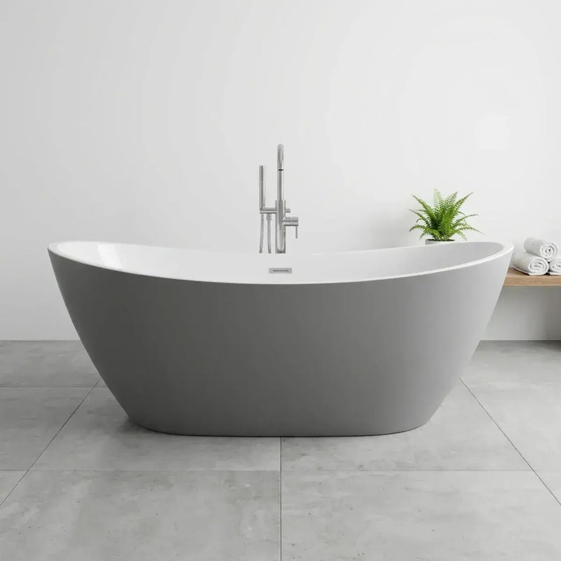 Gemini Modern Freestanding Bath 1700 x 780mm - White