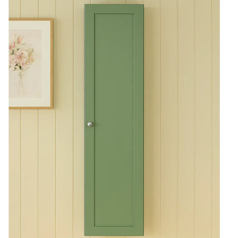 Genevieve Matt Green Wall Hung 1 Door Tall Unit