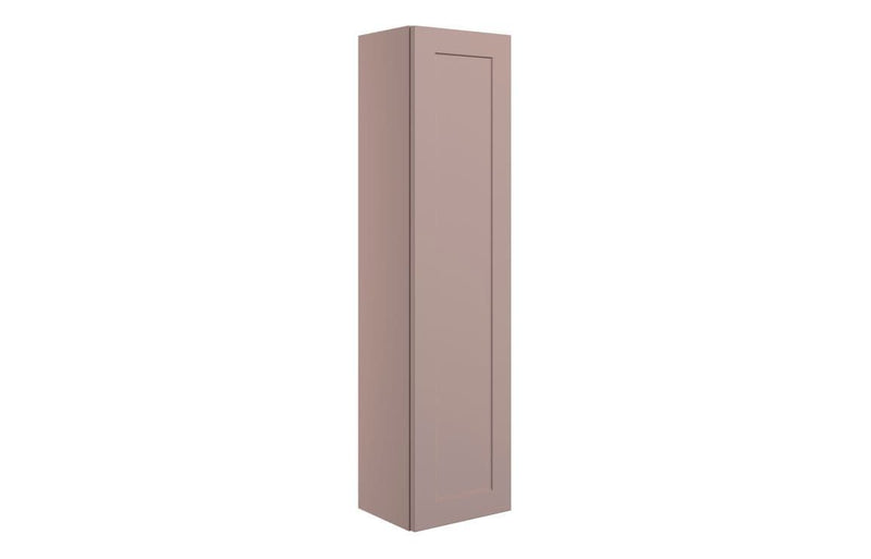 Genevieve Matt Pink Wall Hung 1 Door Tall Unit