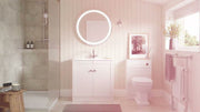 Genevieve Matt Pink Wall Hung 1 Door Tall Unit