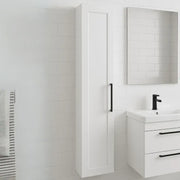 Genevieve Matt White Wall Hung 1 Door Tall Unit