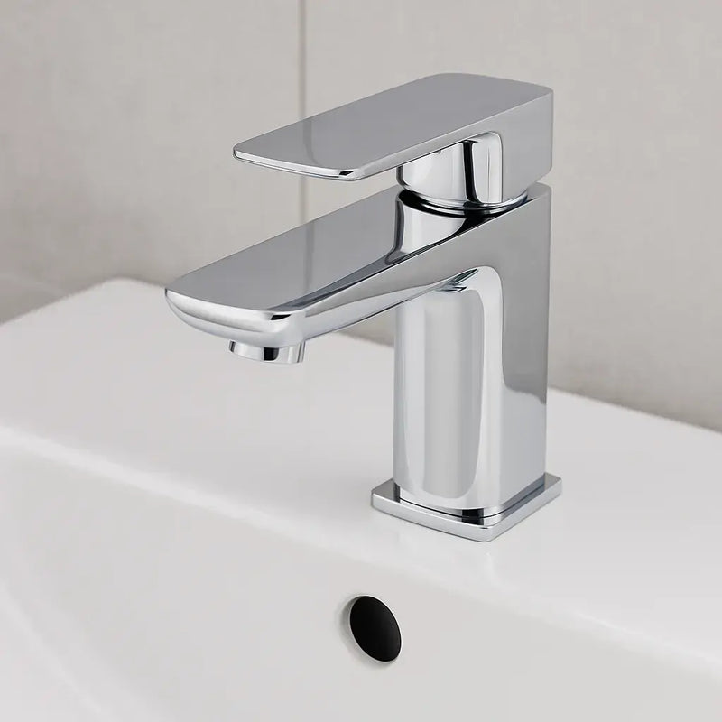 Genoa Basin Mixer Tap and Click Clack Waste, Chrome