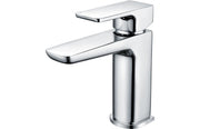 Genoa Basin Mixer Tap and Click Clack Waste, Chrome