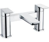 Genoa Bath Filler Tap, Chrome, Modern Lever Style
