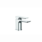 Genoa Cloakroom Basin Mixer Tap and Click Clack, Chrome, Modern Lever Style