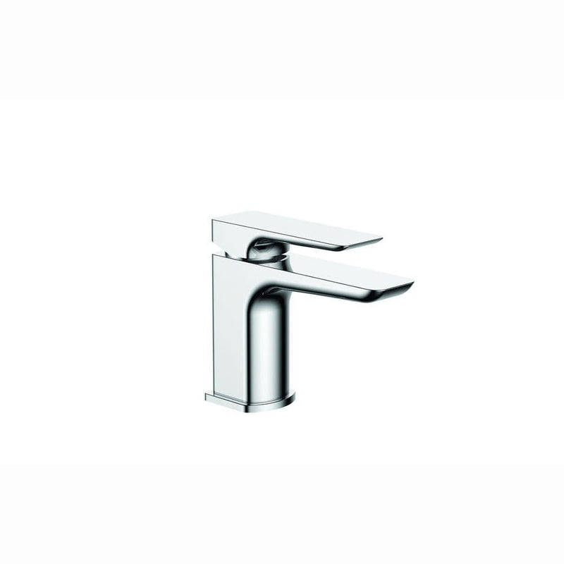 Genoa Cloakroom Basin Mixer Tap and Click Clack, Chrome, Modern Lever Style