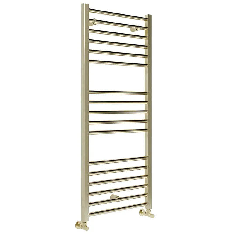 Grena Straight Ladder Radiator 500 x 1200mm, Brushed Brass