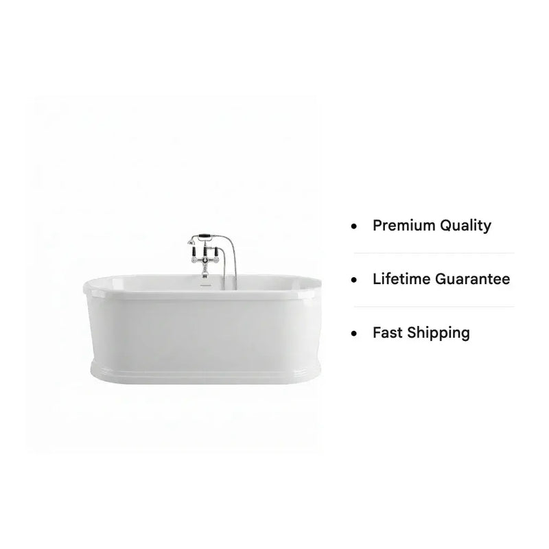 Holborn 1800 x 850mm Traditional Freestanding Tub | Luxury Double Ended Bath