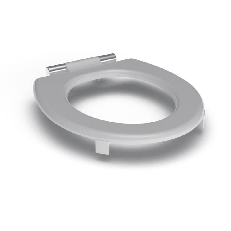 I.Care Ring Toilet Seat with Buffer, Blue or White - Bright White