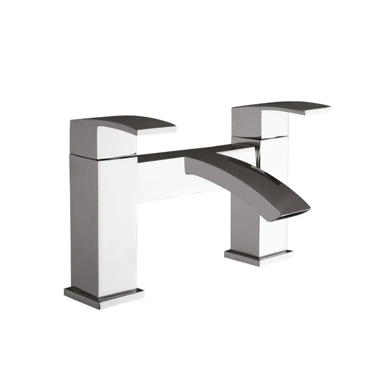 IBath Shower Bath with Bath Screen, Serpens Toilet, Vanity Unit, Shower & Taps Pack