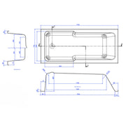 IBath Shower Bath with Bath Screen, Serpens Toilet, Vanity Unit, Shower & Taps Pack