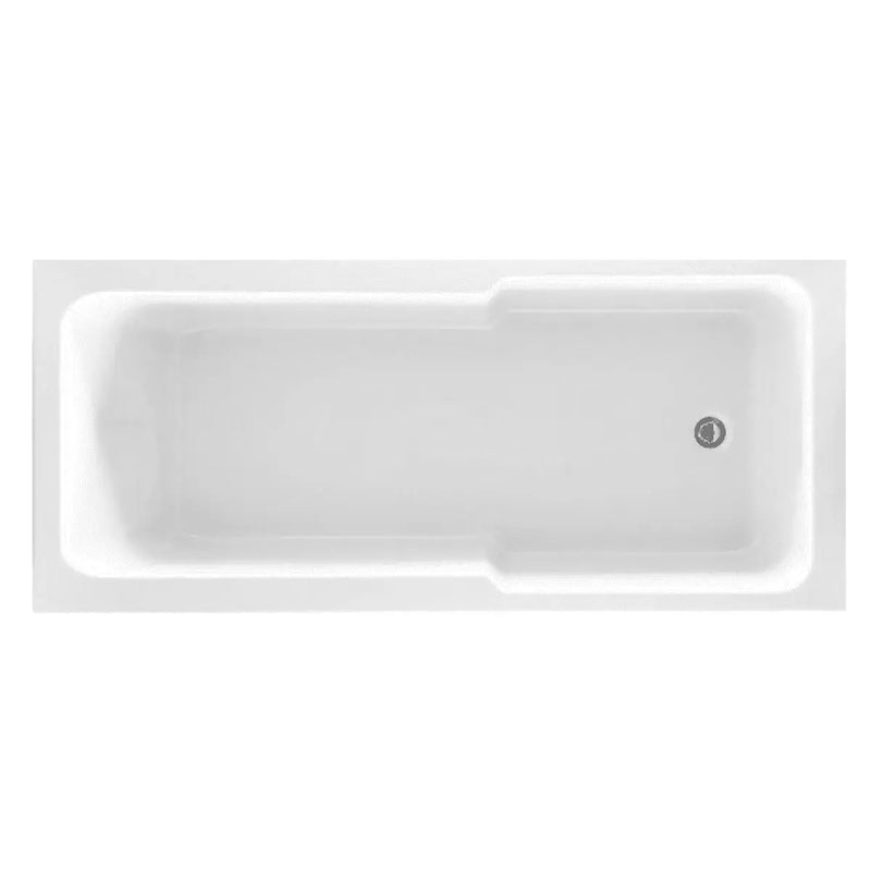 IBath Shower Bath with Bath Screen, Serpens Toilet, Vanity Unit, Shower & Taps Pack