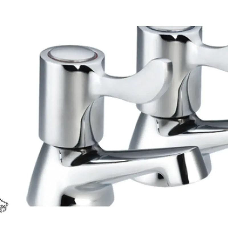 Icare 2 Tap Hole Floor Standing Basin Unit White