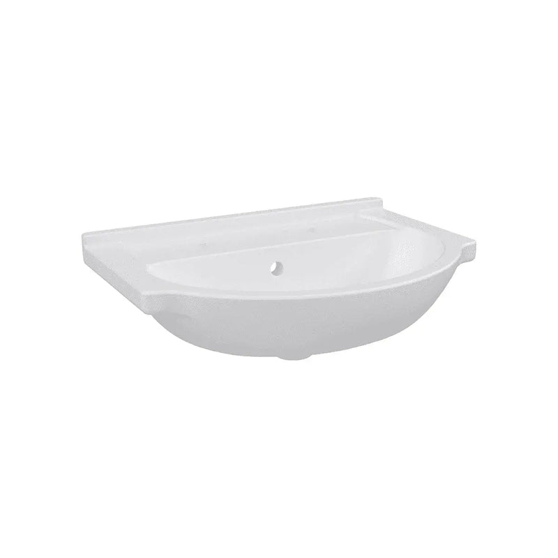 Icare 2 Tap Hole Floor Standing Basin Unit White