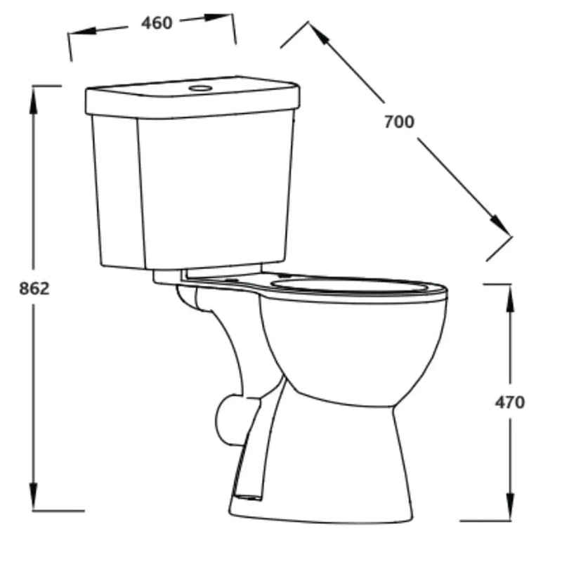 Icare Assist Bathroom Pack with Low Height Bath, Raised Height Toilet and 2 Tap Hole Vanity Unit